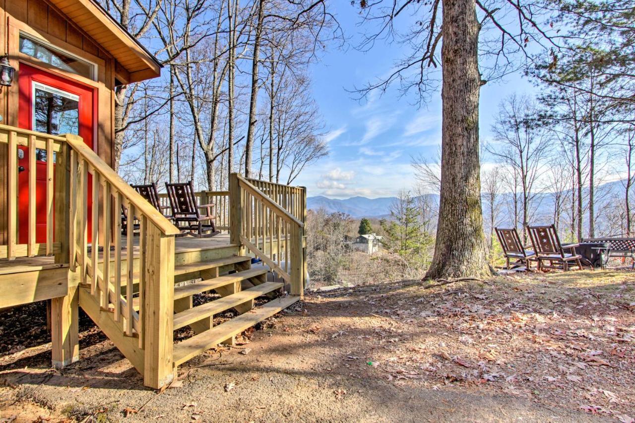 Panoramic-View Gatlinburg Cabin With Private Hot Tub Eksteriør billede