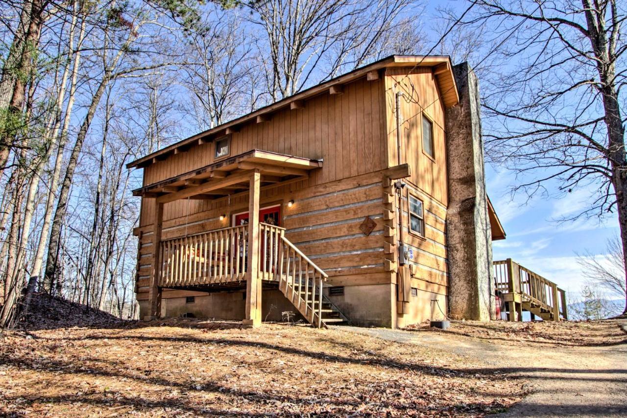Panoramic-View Gatlinburg Cabin With Private Hot Tub Eksteriør billede